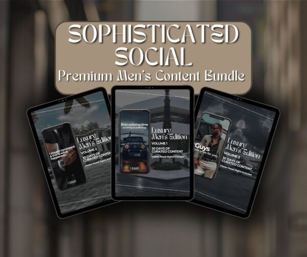 Kopia Av Mockup Playbook 1 Sophisticated Social Premium Men’s Content Bundle