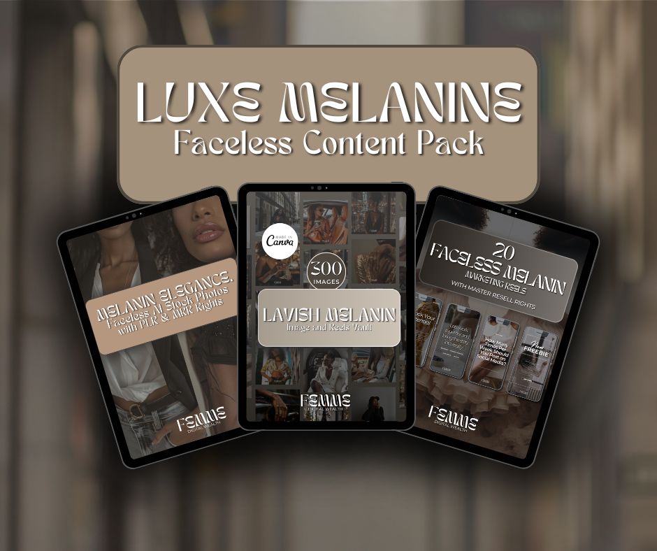 Kopia Av Mockup Playbook 2 Luxe Melanin Faceless Content Pack